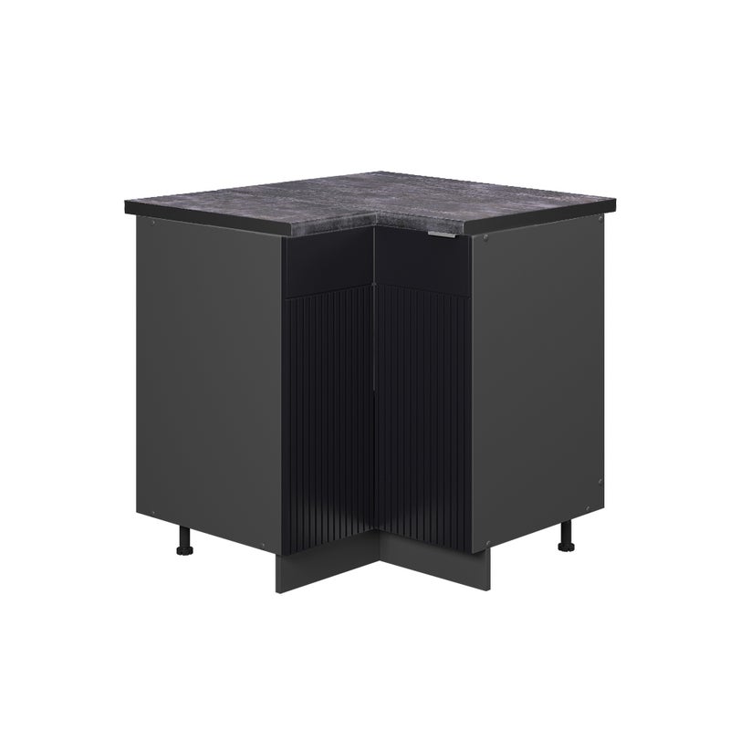 Vicco Szafka narożna Fame-Line, Czarne paski, 80.5 cm , BP Antracyt