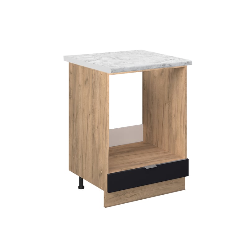 Vicco Szafka kuchenna Fame-Line, Czarne paski, 60 cm , BP Marmur