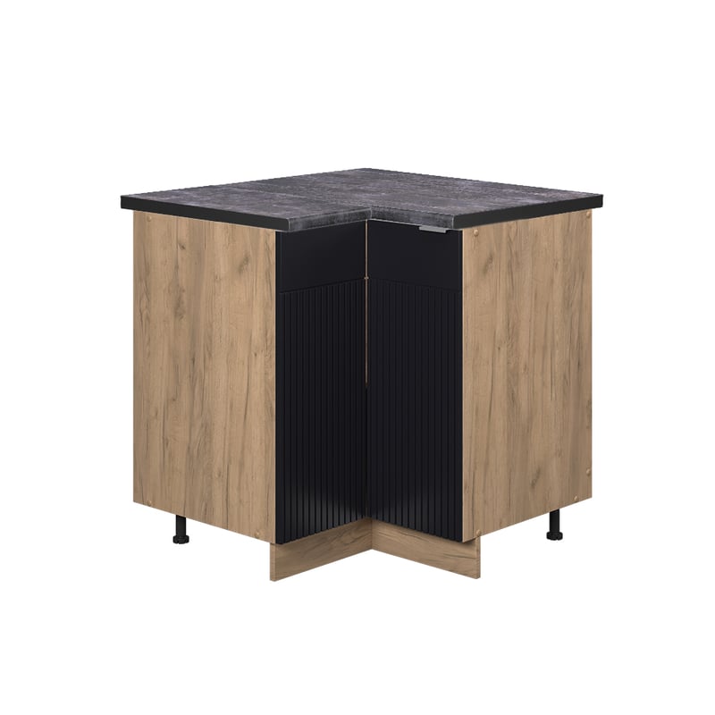 Vicco Szafka narożna Fame-Line, Czarne paski, 80.5 cm , BP Antracyt