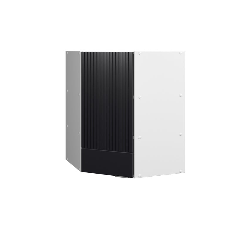 Vicco Szafka wisząca narożna Fame-Line, Czarne paski, 57 cm