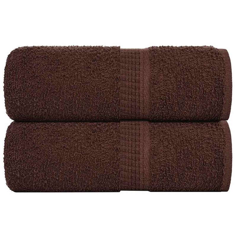 Ręczniki dla gości, FROGN, 2 szt., brązowe, 30x50 cm, 360 g/m² vidaXL