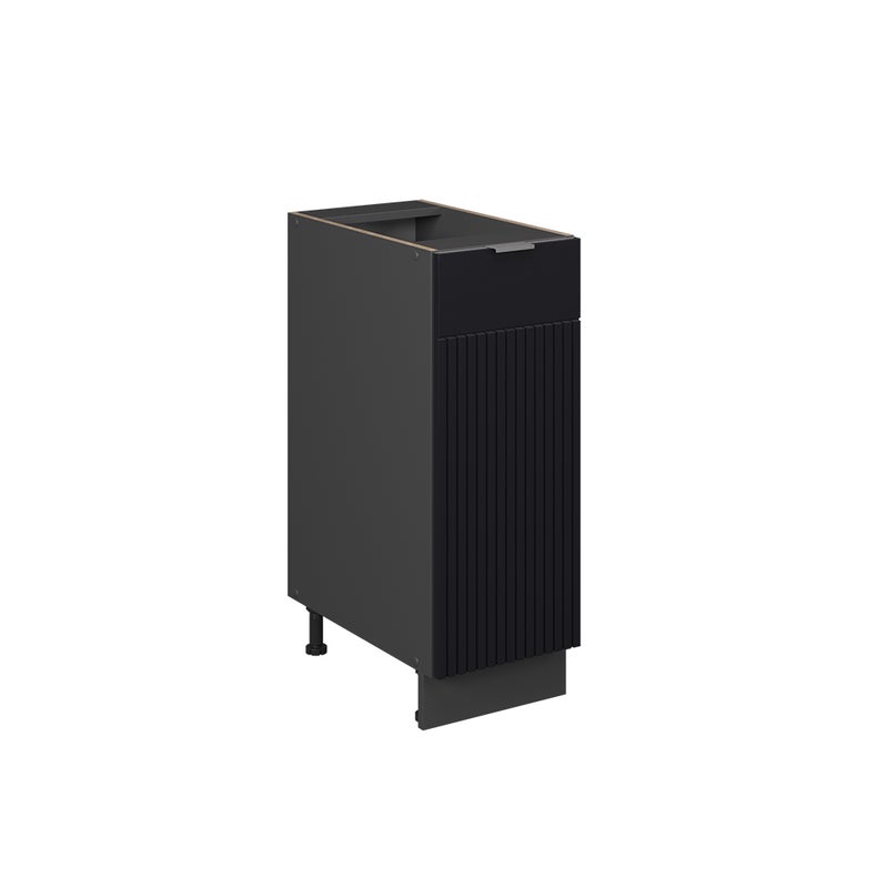 Vicco Szafka apteczna Fame-Line, Czarne paski, 30 cm bez blatu roboczego