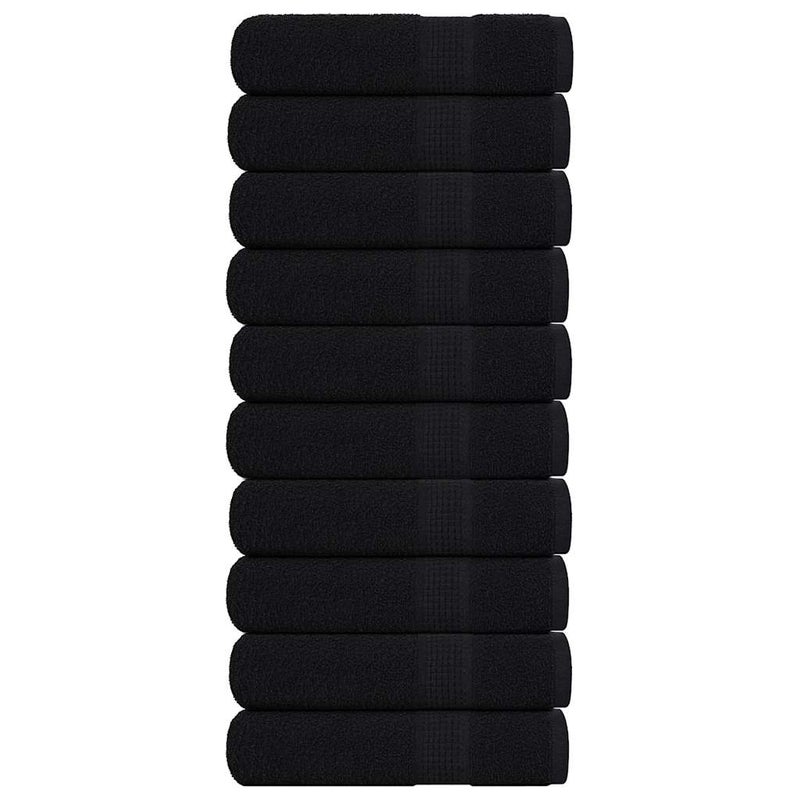 Ręczniki kąpielowe, FROGN, 10 szt., czarne, 70x140 cm, 360 g/m² vidaXL