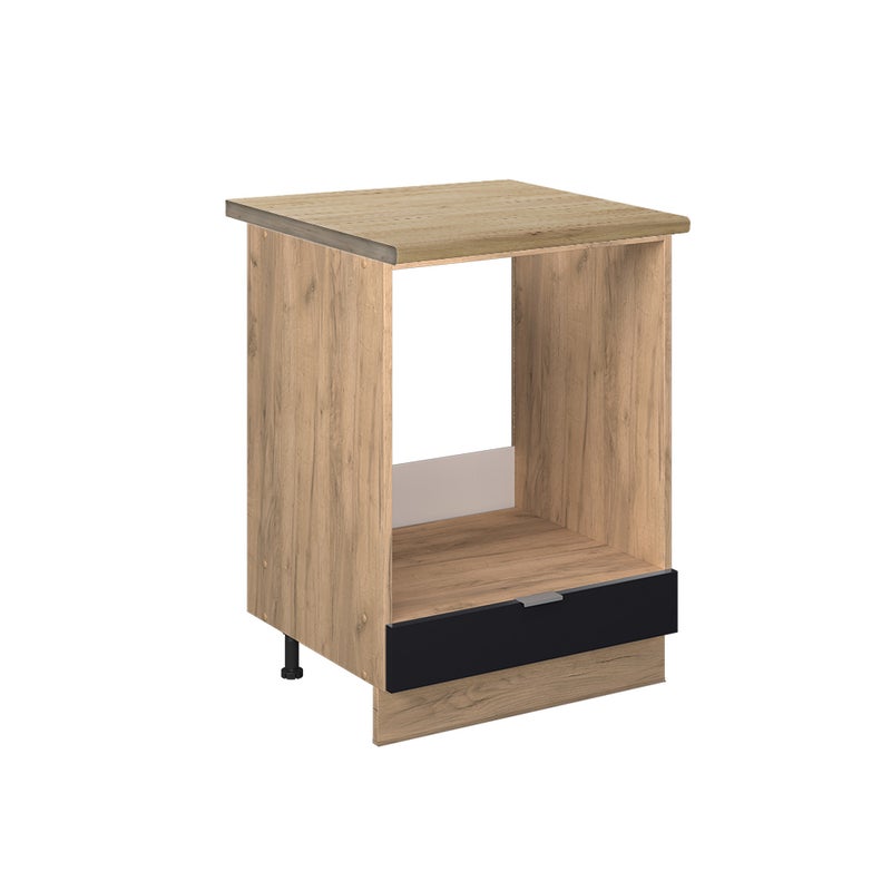 Vicco Szafka kuchenna Fame-Line, Czarne paski, 60 cm , BP Dąb