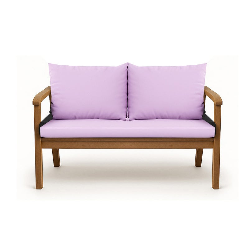 Poduszka ogrodowa na ławkę 110x60x50cm poduszka na meble ogrodowe fioletowa, poduszka na balkon taras, poducha ogrodowa na huśtawkę