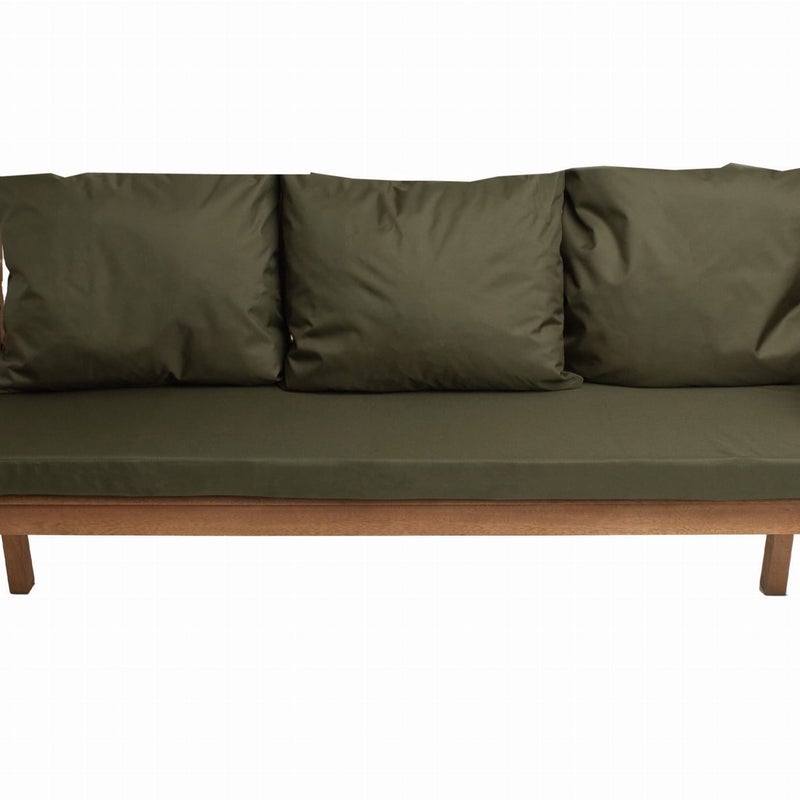 Poduszka ogrodowa na ławkę 150x50x7cm/3x50x56cm Poduszka na ławkę Zielona poduszka na meble ogrodowe Wygodne poduszki na sofę 3 osobową balkon