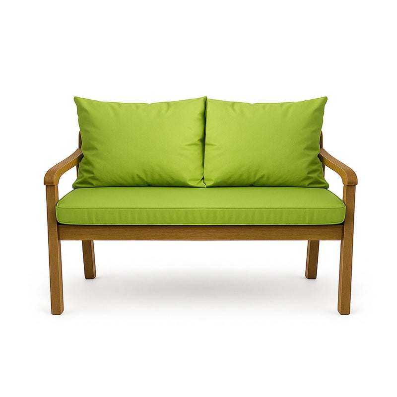 Poduszka ogrodowa na ławkę 100x60x50cm poduszka na meble ogrodowe limonka, poduszka na balkon taras, poducha ogrodowa na huśtawkę