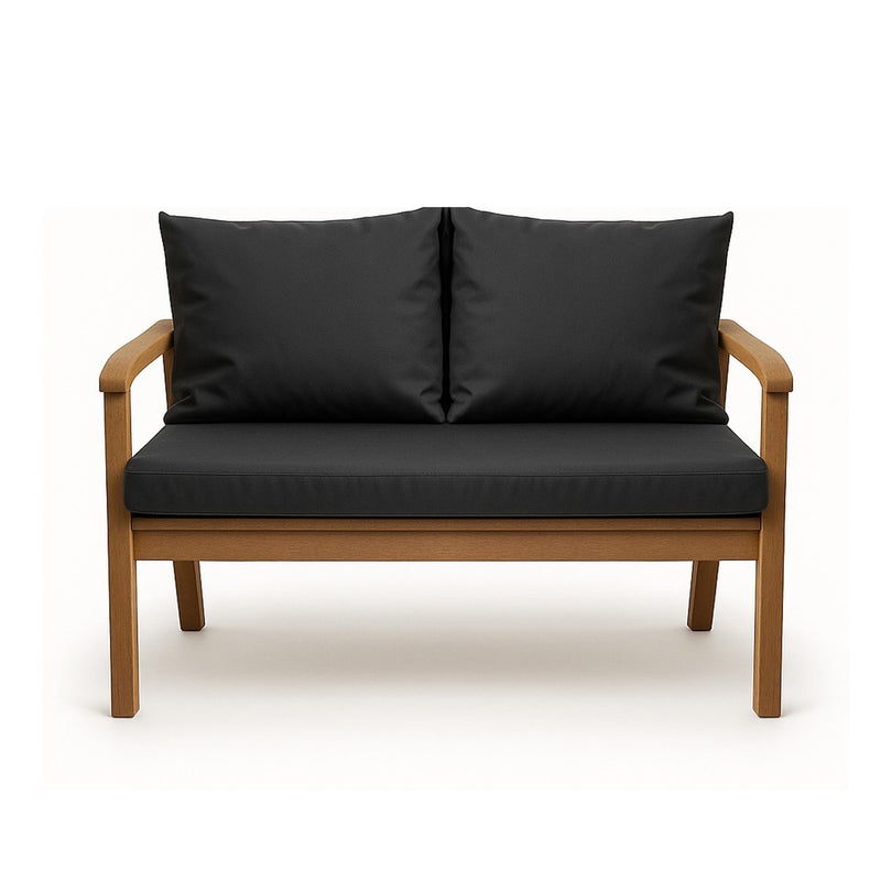 Poduszka ogrodowa na ławkę 100x60x50cm poduszka na meble ogrodowe antracyt, poduszka na balkon taras, poducha ogrodowa na huśtawkę