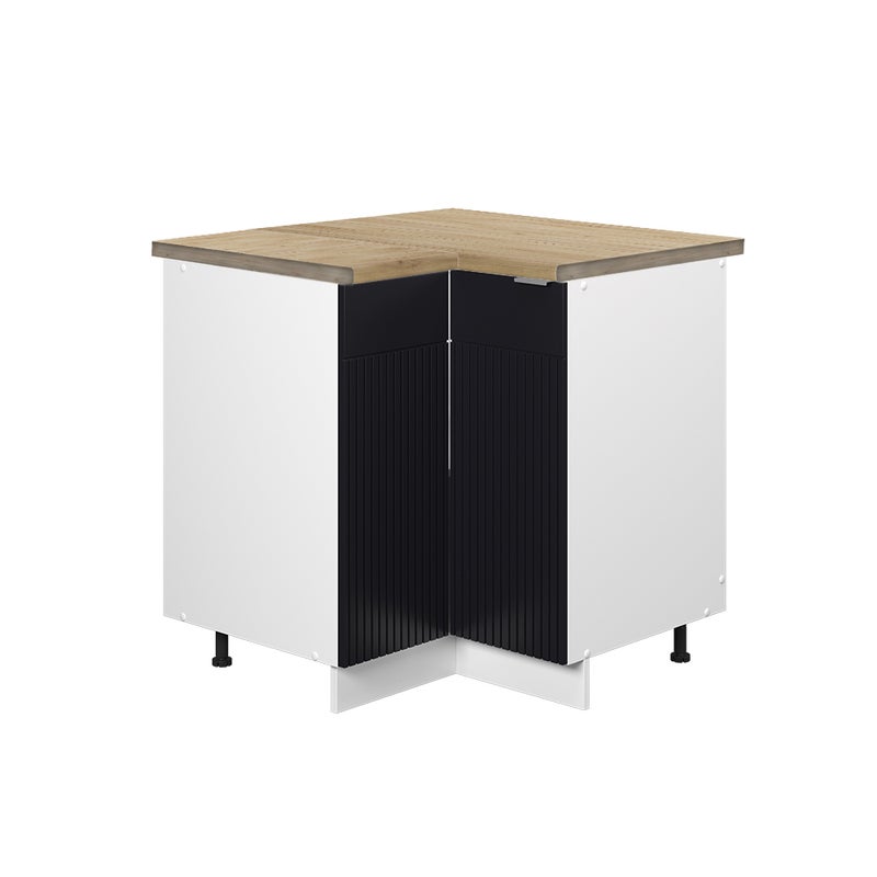 Vicco Szafka narożna Fame-Line, Czarne paski, 80.5 cm , BP Dąb