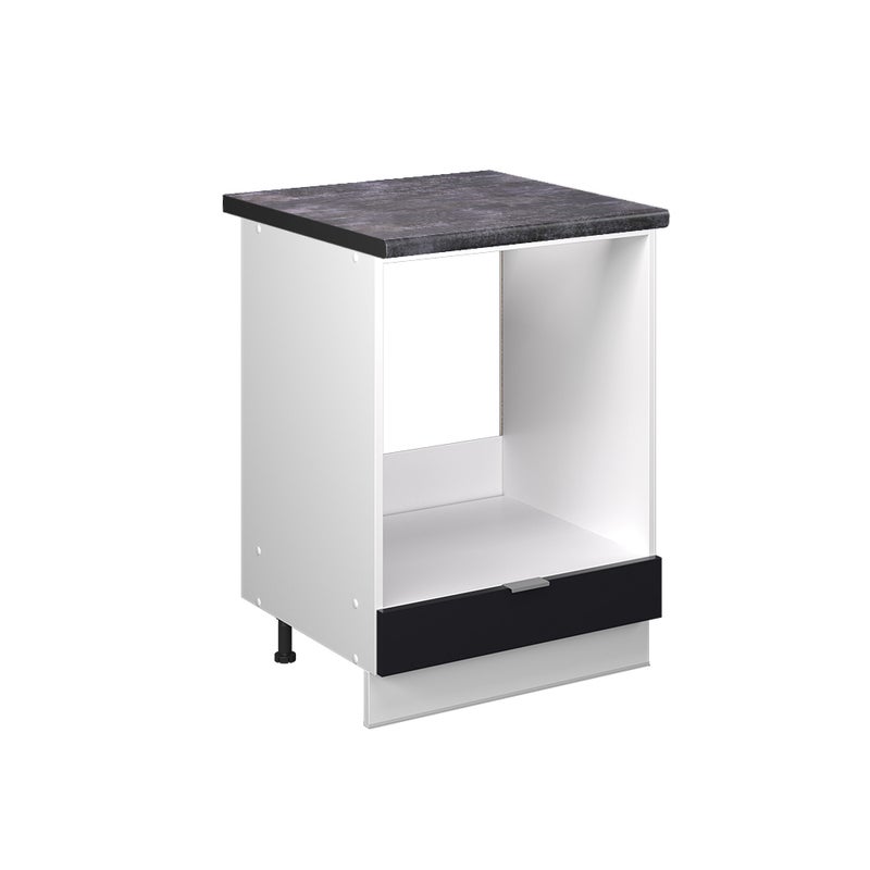 Vicco Szafka kuchenna Fame-Line, Czarne paski, 60 cm , BP Antracyt