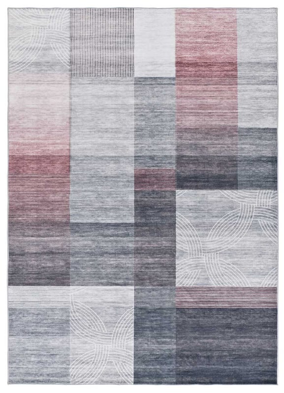 Szary prostokątny dywan wewnętrzny 140 x 200 cm CLASS geometryczny - ATTICGO
