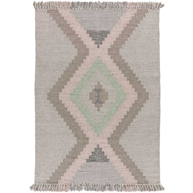 Prostokątny wielokolorowy dywan do wnętrz 120 x 170 cm CHANDIA etniczny - ATTICGO