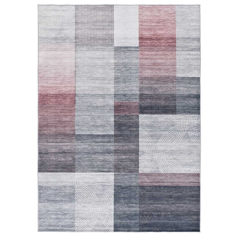 Prostokątny szary dywan wewnętrzny 160 x 230 cm CLASS geometryczny - ATTICGO