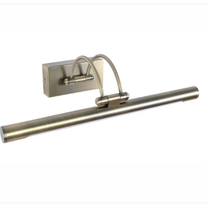 Kinkiet LED do oświetlania obrazów, luster, murali itp., LED 9W, ciepłe światło 3000K, brązowe wykończenie, przegubowe i obrotowe. 50cm