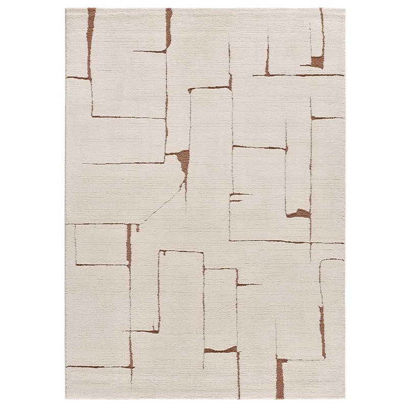 Prostokątny kremowy dywan do wnętrz 160 x 230 cm CANDELA skandynawski - ATTICGO