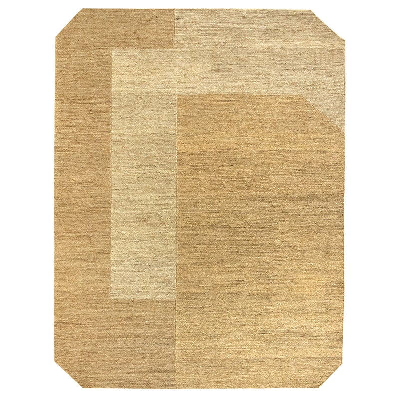 Hamid - Tapis ZAHARA NATUREL juta 290X200cm - Pour salon, salle à manger, salon