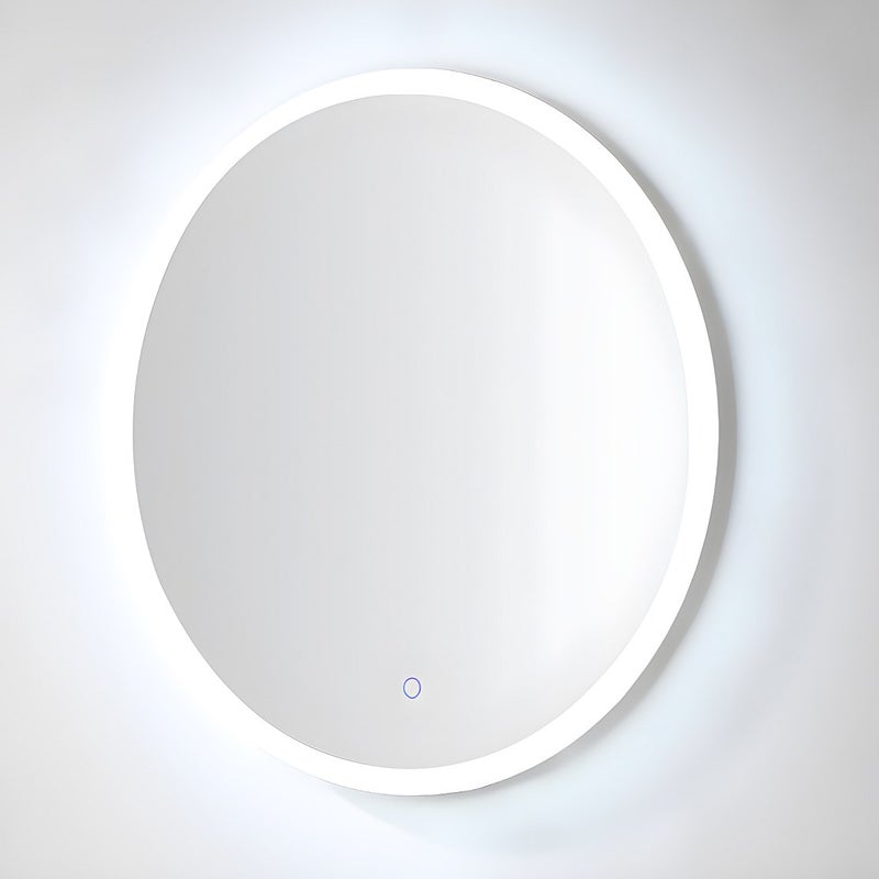 Lustro łazienkowe okrągłe przeciwparowe z oświetleniem LED - śr. 80 cm - DANIELA