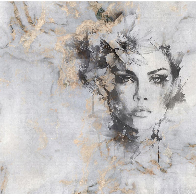 Fototapeta Kobieta Abstrakcja Beton Szary 150x105 cm Tapeta Do Sypialni Salonu Kuchni Na Flizelinie