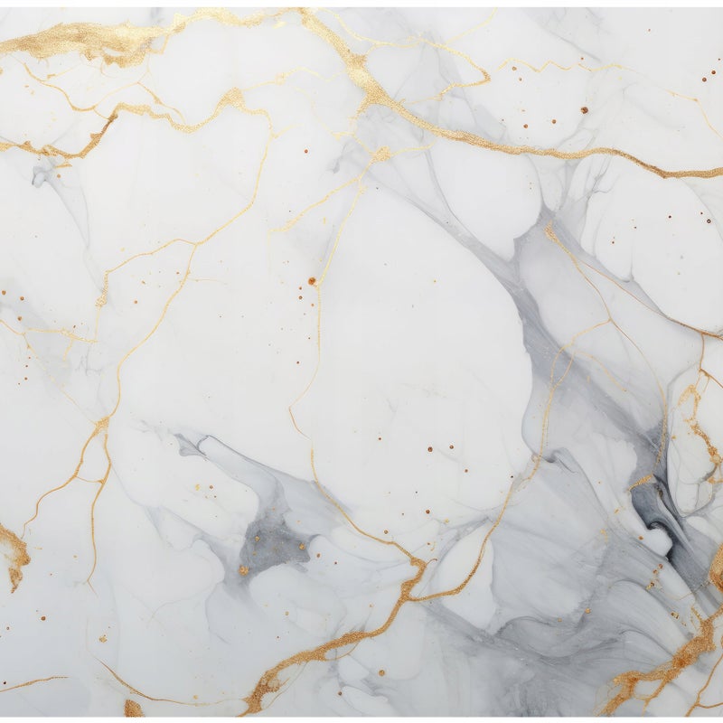 Fototapeta Marmur Biały Złoty Kamień 250x175 cm Tapeta Do Sypialni Salonu Kuchni Na Flizelinie