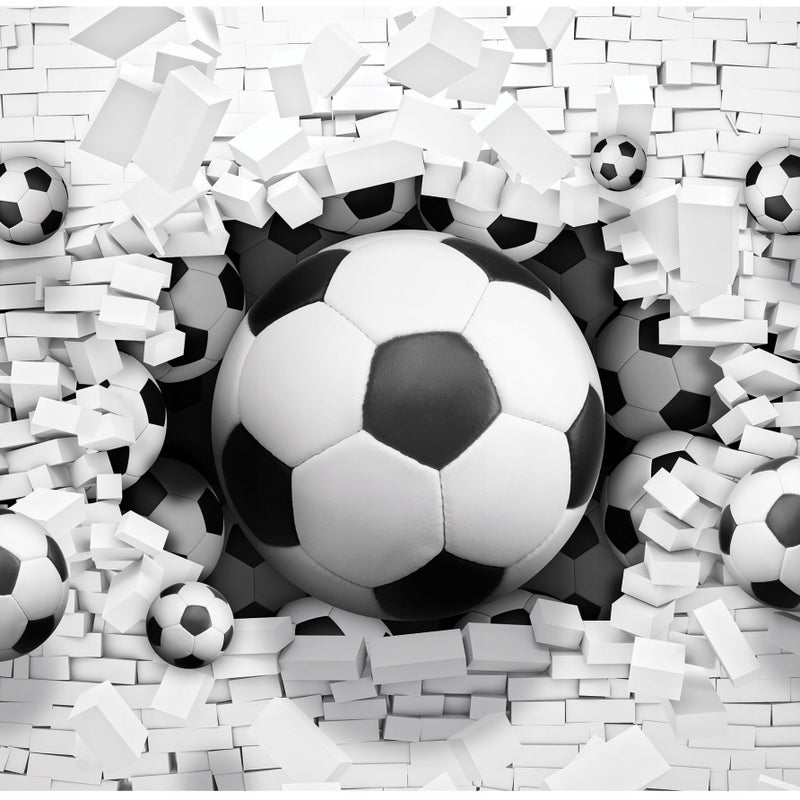 Fototapeta Dla Dzieci Chłopca Piłka Nożna 3D 400x280 cm Tapeta Do Pokoju Dziecięcego Na Flizelinie