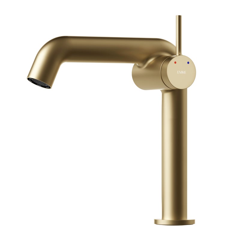 EMKE Bateria umywalkowa złoto szampańskie 22.2 cm