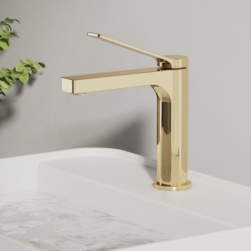 EMKE Bateria umywalkowa złoto szampańskie 19.5 cm