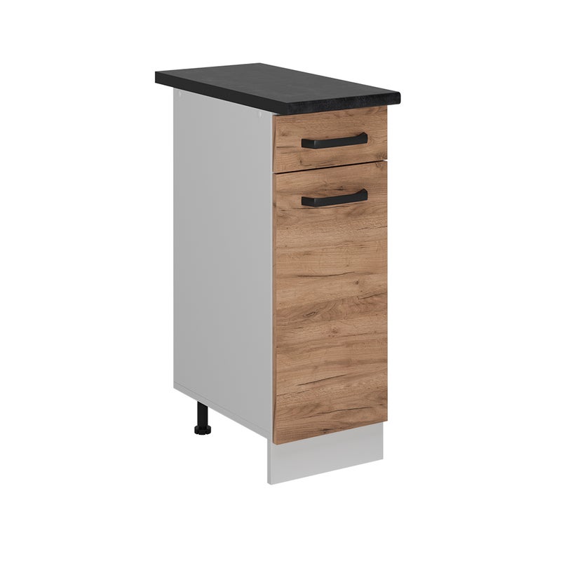 Vicco Szafka dolna do kuchni R-Line, Złoty dąb energetyczny, 30 cm BP Antracyt