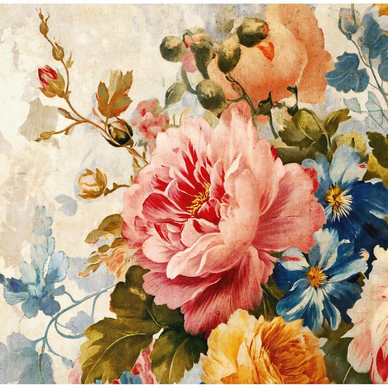 Fototapeta Kwiaty Róże Natura Vintage 250x175 cm Tapeta Do Sypialni Salonu Kuchni Na Flizelinie