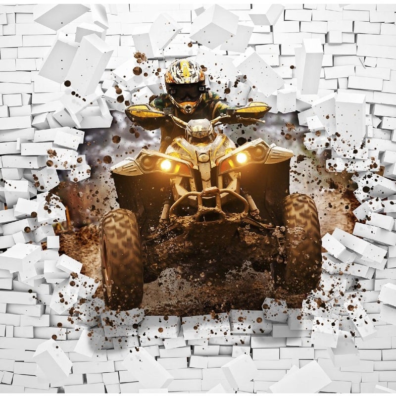 Fototapeta Dla Dzieci Chłopca 3D Quad 300x210 cm Tapeta Do Pokoju Dziecięcego Na Flizelinie