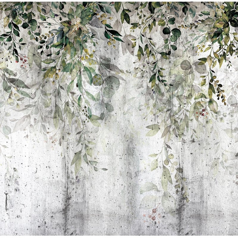 Fototapeta Liście Wiszące Zielone 350x250 cm Tapeta Do Sypialni Salonu Kuchni Na Flizelinie