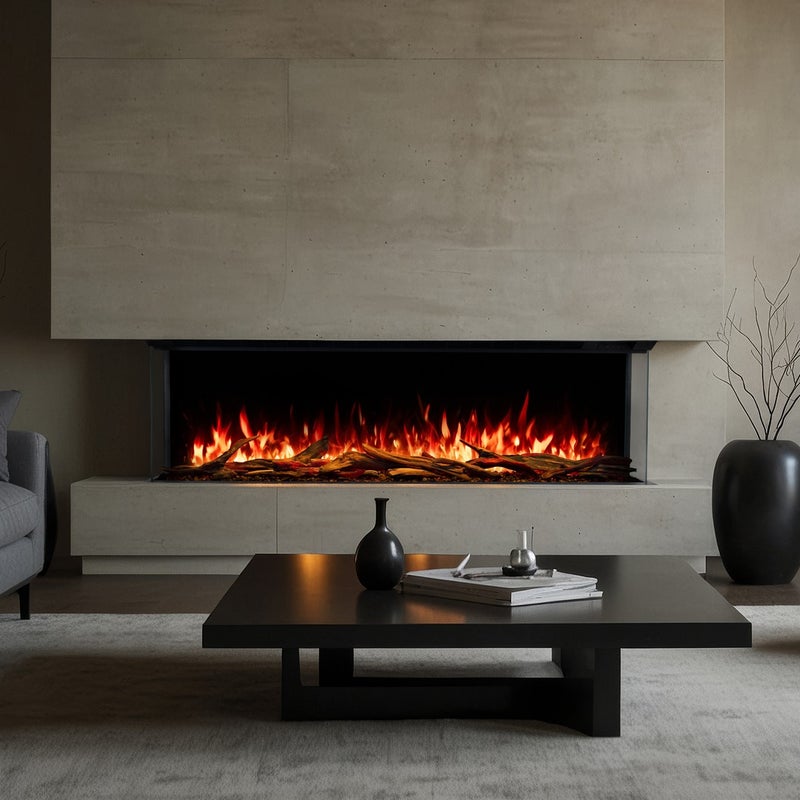 Opinie o Kominek elektryczny  Superb 3D 100 - ogień premium - do zabudowy - 100x65x35 cm - dekoracyjny kominek LED z grzaniem 750/1500 W