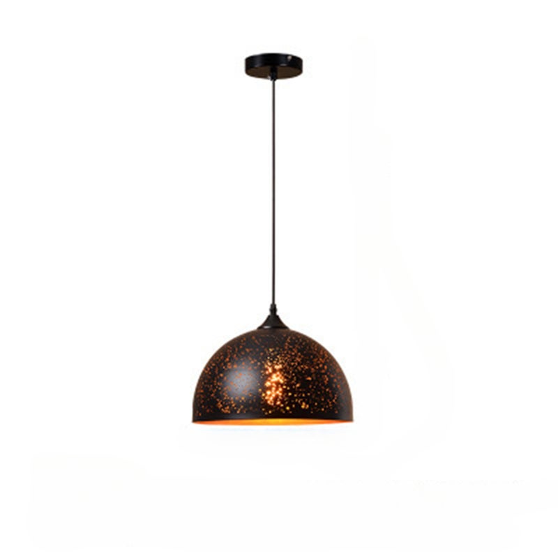 Lampa wisząca z kutego żelaza w stylu retro loft, lampa kawiarniana w stylu vintage – model D, kinkiet LED z ciepłą żarówką, styl retro