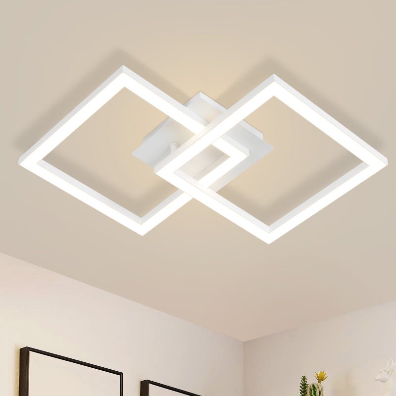NETTLIFE 24W Geometryczna lampa sufitowa LED, oświetlenie sufitowe do salonu i sypialni