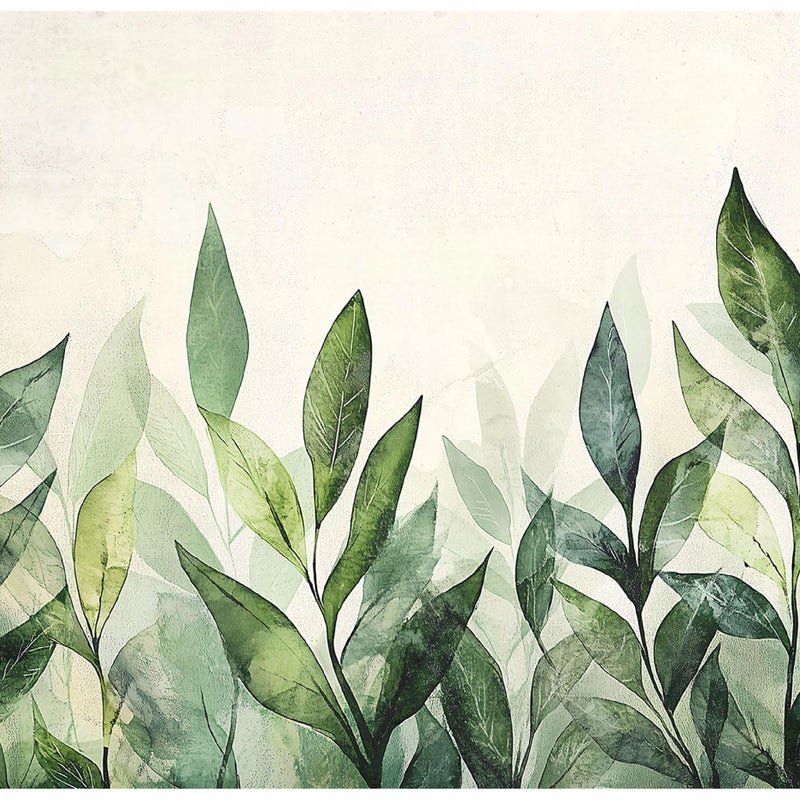 Fototapeta Liście Abstrakcja Natura Zielony 350x250 cm Tapeta Do Sypialni Salonu Kuchni Na Flizelinie