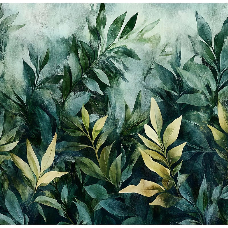 Fototapeta Liście Zielony Dżungla Natura 300x210 cm Tapeta Do Sypialni Salonu Kuchni Na Flizelinie