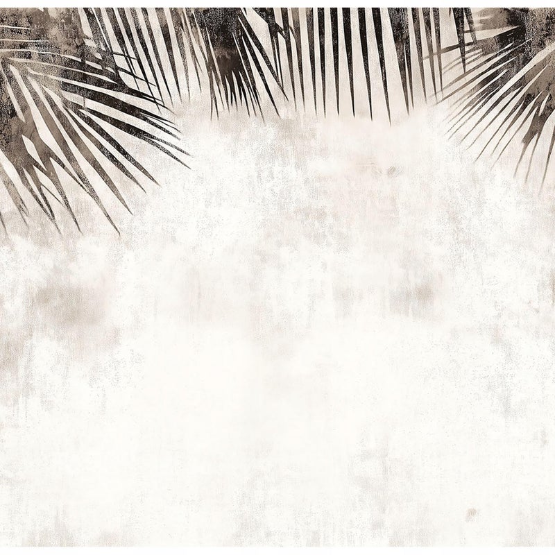 Fototapeta Liście Abstrakcja Beton Beżowy 250x175 cm Tapeta Do Sypialni Salonu Kuchni Na Flizelinie