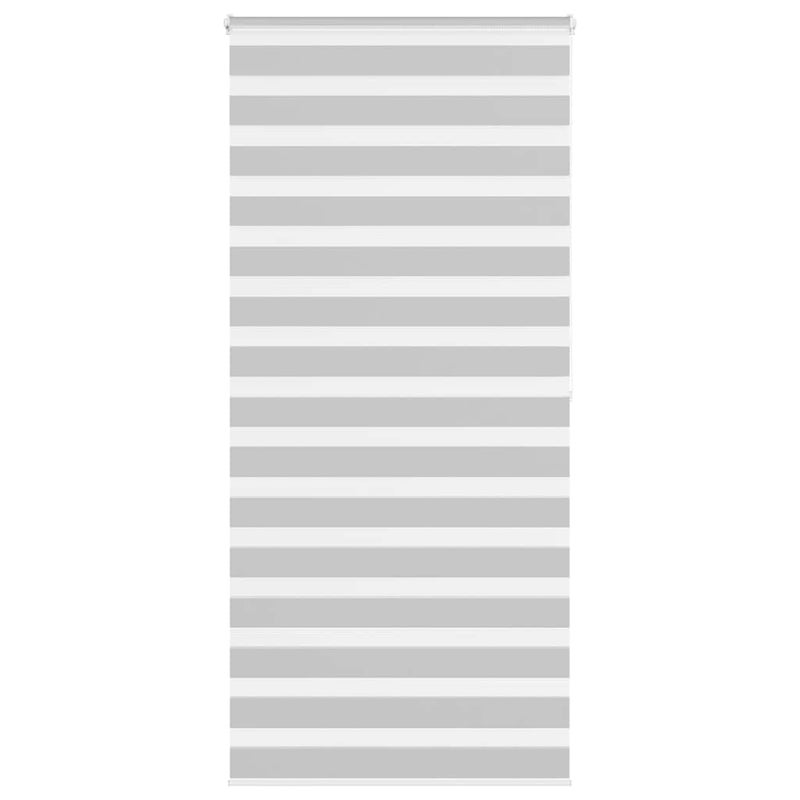 Roleta zebra, jasnoszara, szerokość tkaniny 90,9 cm, poliester vidaXL