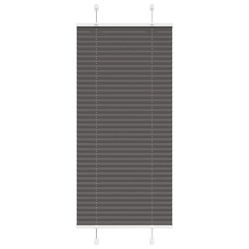 Roleta plisowana czarna 55x100 cm Szerokość tkaniny 54,4cm vidaXL