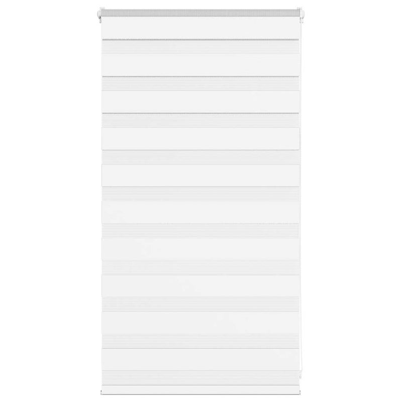 Roleta zebra, biała, szerokość tkaniny 85,9 cm, poliester vidaXL