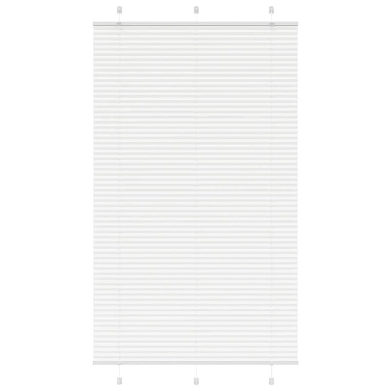Roleta plisowana biała 115x200 cm Szerokość tkaniny 114,4 cm vidaXL