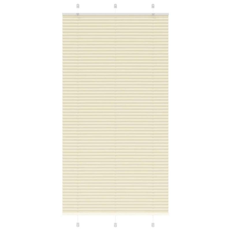 Roleta plisowana kremowa 105x200 cm Szerokość tkaniny 104,4cm vidaXL