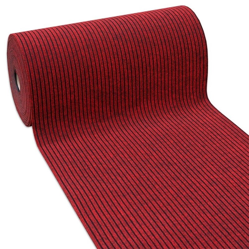 Dywan Antypoślizgowy 100x180 Cm Korytarz Gruby Wewnątrz Na Zewnątrz Pasiasty Czerwony