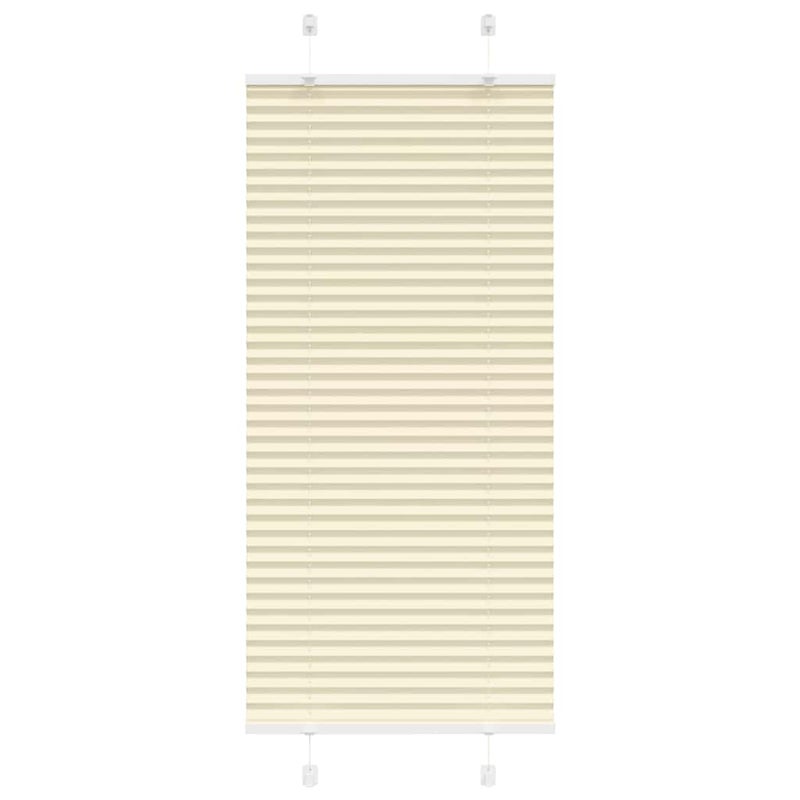 Roleta plisowana kremowa 55x150 cm Szerokość tkaniny 54,4cm vidaXL