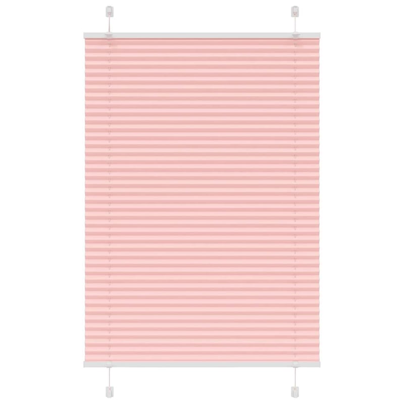 Roleta plisowana różowa 85x150 cm Szerokość tkaniny 84,4 cm vidaXL