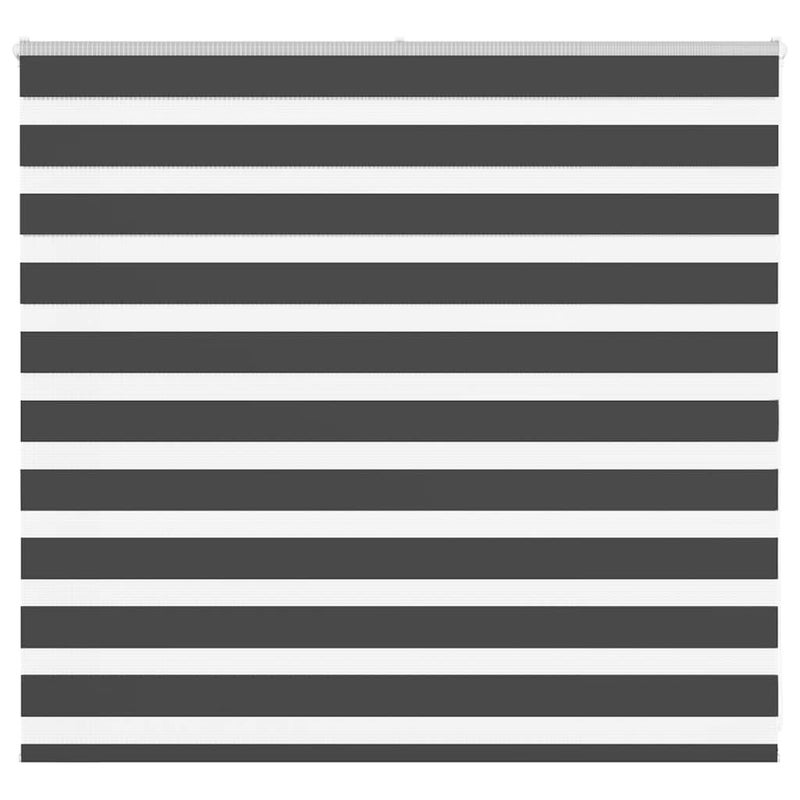 Roleta zebra, czarna, szerokość tkaniny 160,9cm, poliester vidaXL