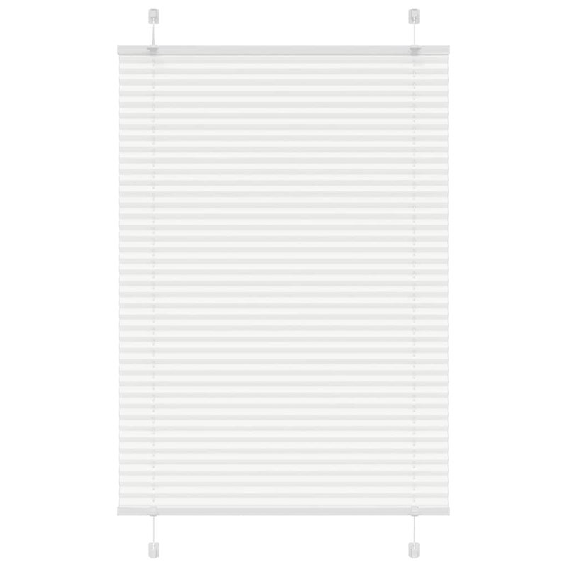 Roleta plisowana biała 95x150 cm Szerokość tkaniny 94,4 cm vidaXL