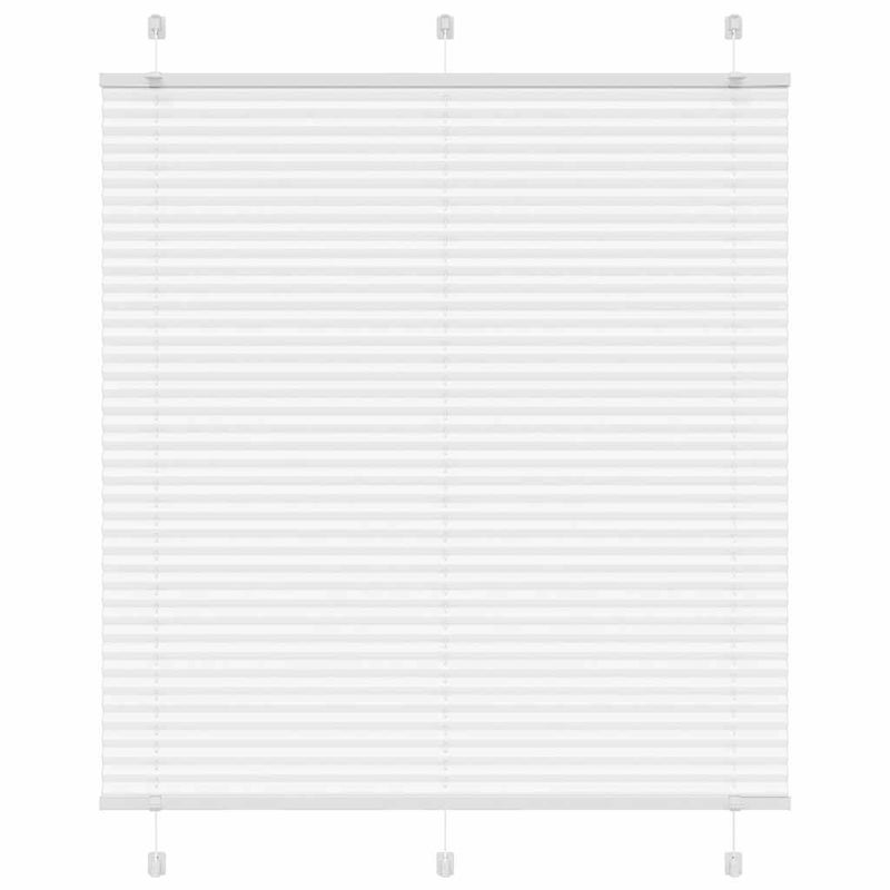 Roleta plisowana biała 115x150 cm Szerokość tkaniny 114,4 cm vidaXL