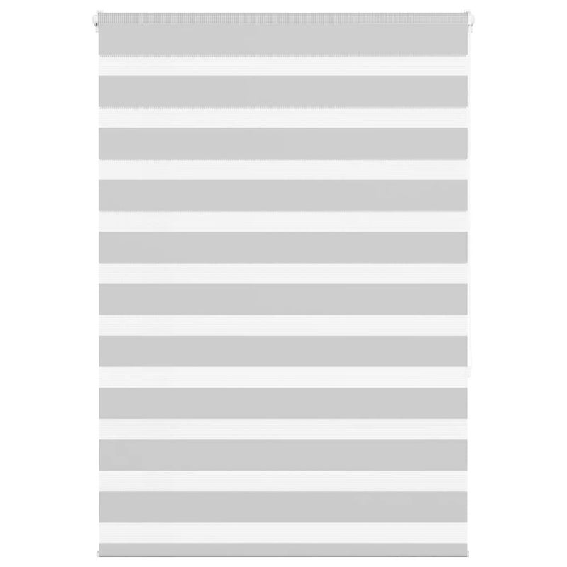 Roleta zebra, jasnoszara, szerokość tkaniny 90,9 cm, poliester vidaXL