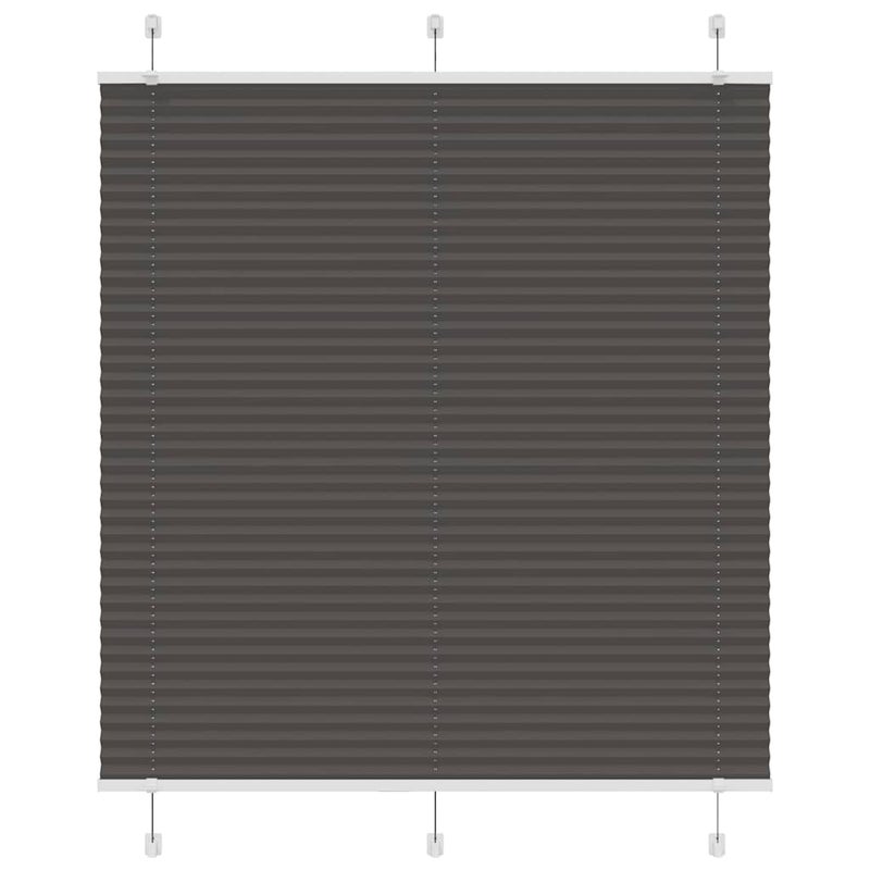 Roleta plisowana czarna 115x100 cm Szerokość tkaniny 114,4 cm vidaXL