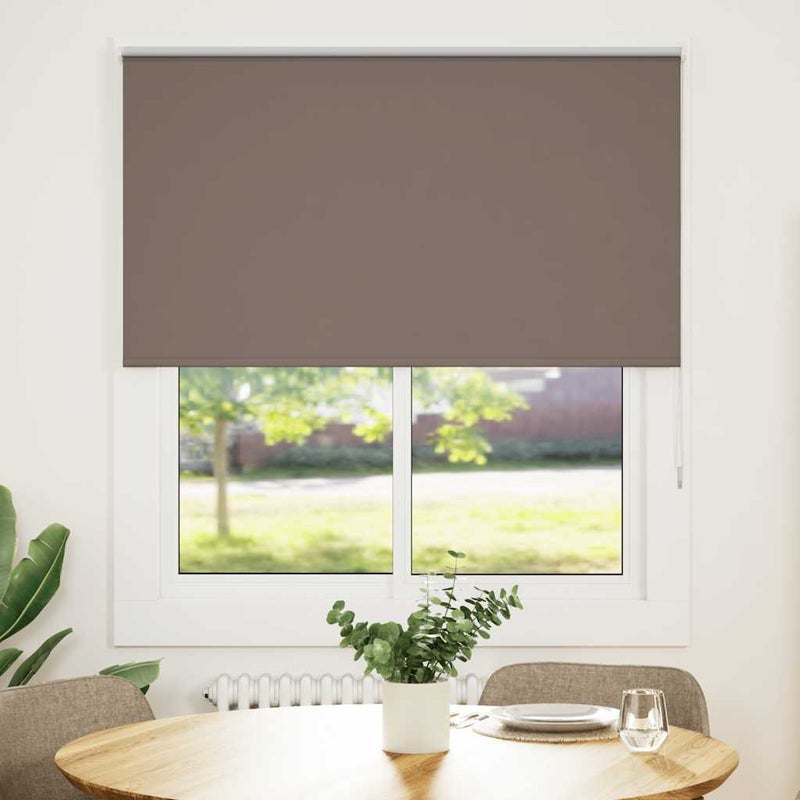 Roleta zaciemniająca kawowa 140x130 cm Szerokość tkaniny vidaXL